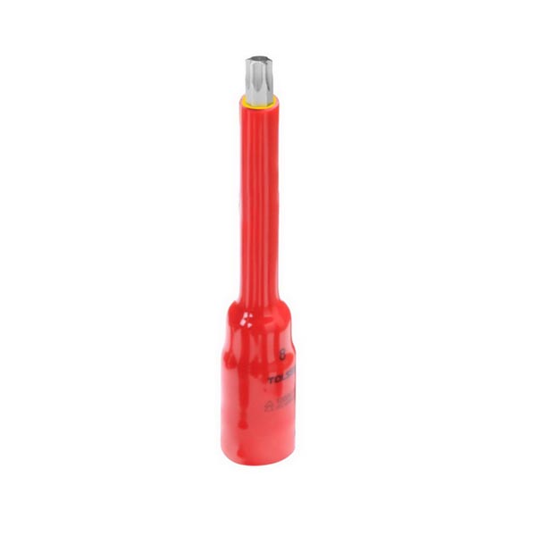 Tolsen V41742, VDE 1000V Dipped Insulated Bit Socket For Torx Screws ...